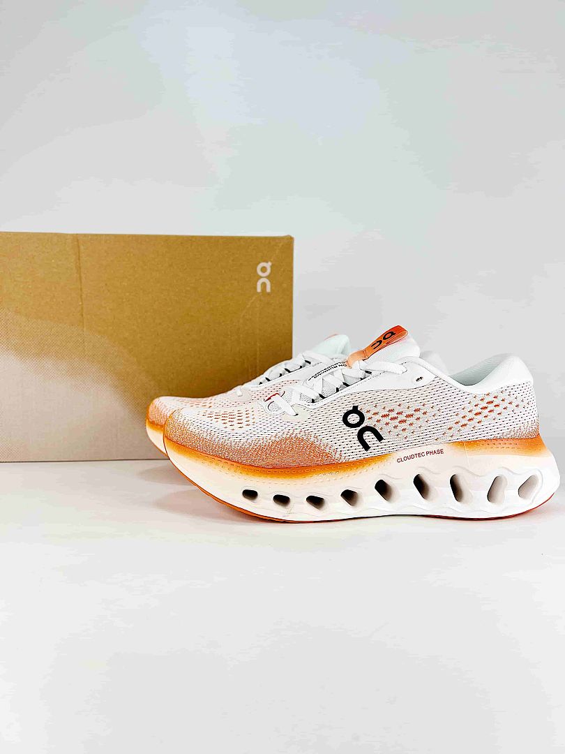 On Cloudtilt White Orange Low Top Chunky Sneakers Everyday Casual Shoes