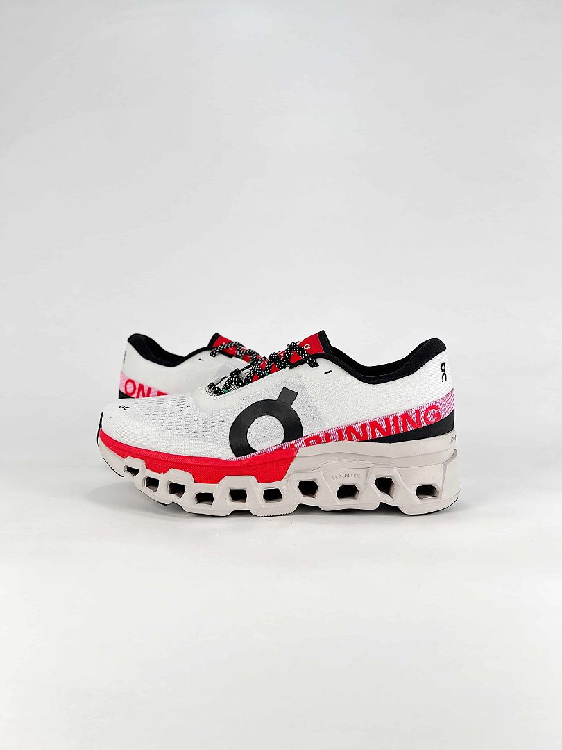 On Cloudmonster 2 White Red Black Sneakers 3WE10113193