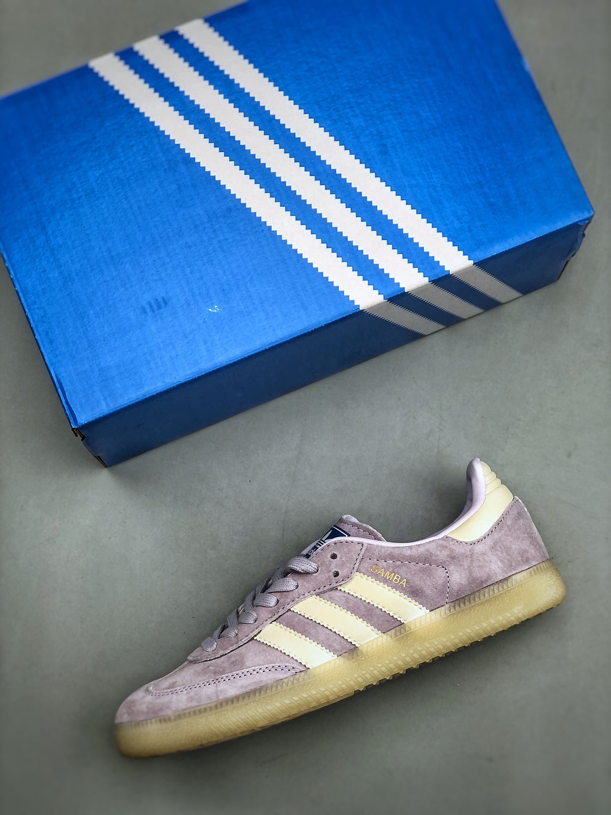 Adidas Originals Samba OG Women Purple White Retro Low Top Sneakers IG6176