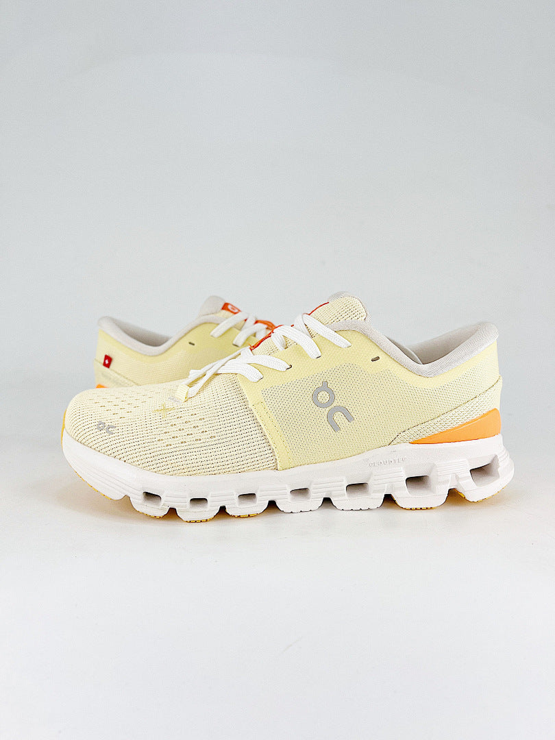 On Cloud X 4 Pale Yellow & Orange Sneakers | Women's & Men's Style | 3WE30073560