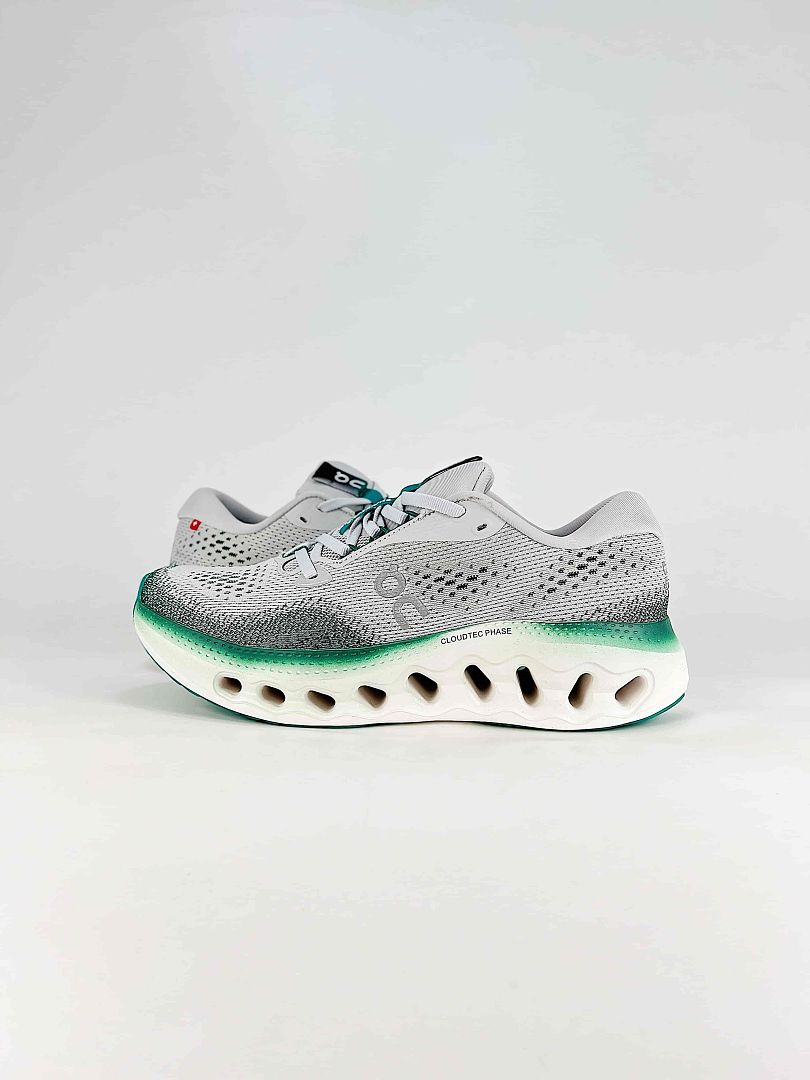 On White Black Teal Low Top Lifestyle Sneakers