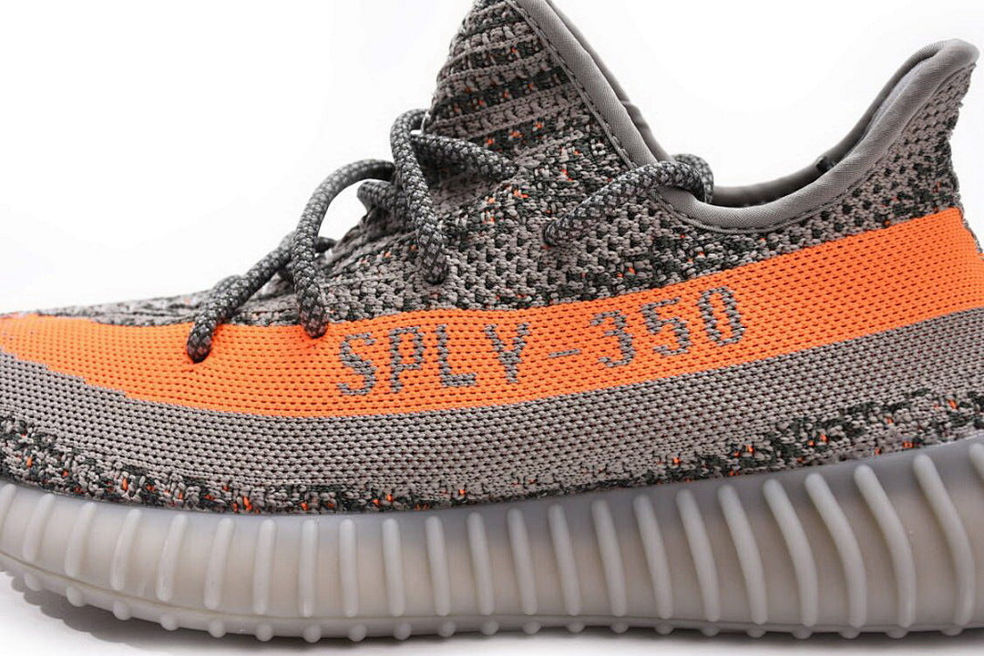 adidas Yeezy Boost 350 V2 Beluga Reflective GW1229 Women's Men's Grey Orange Sneakers