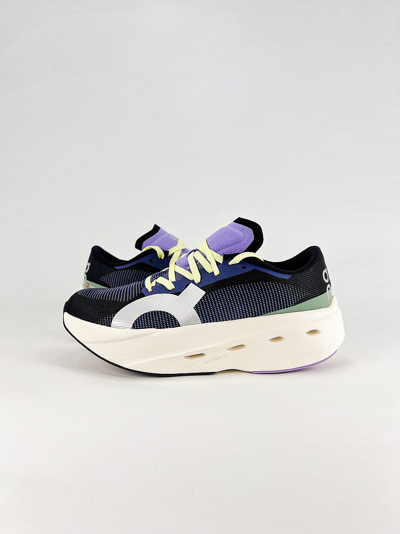 On Cloudboom Volt Black Purple Running Shoes Women Men 3MF30744671