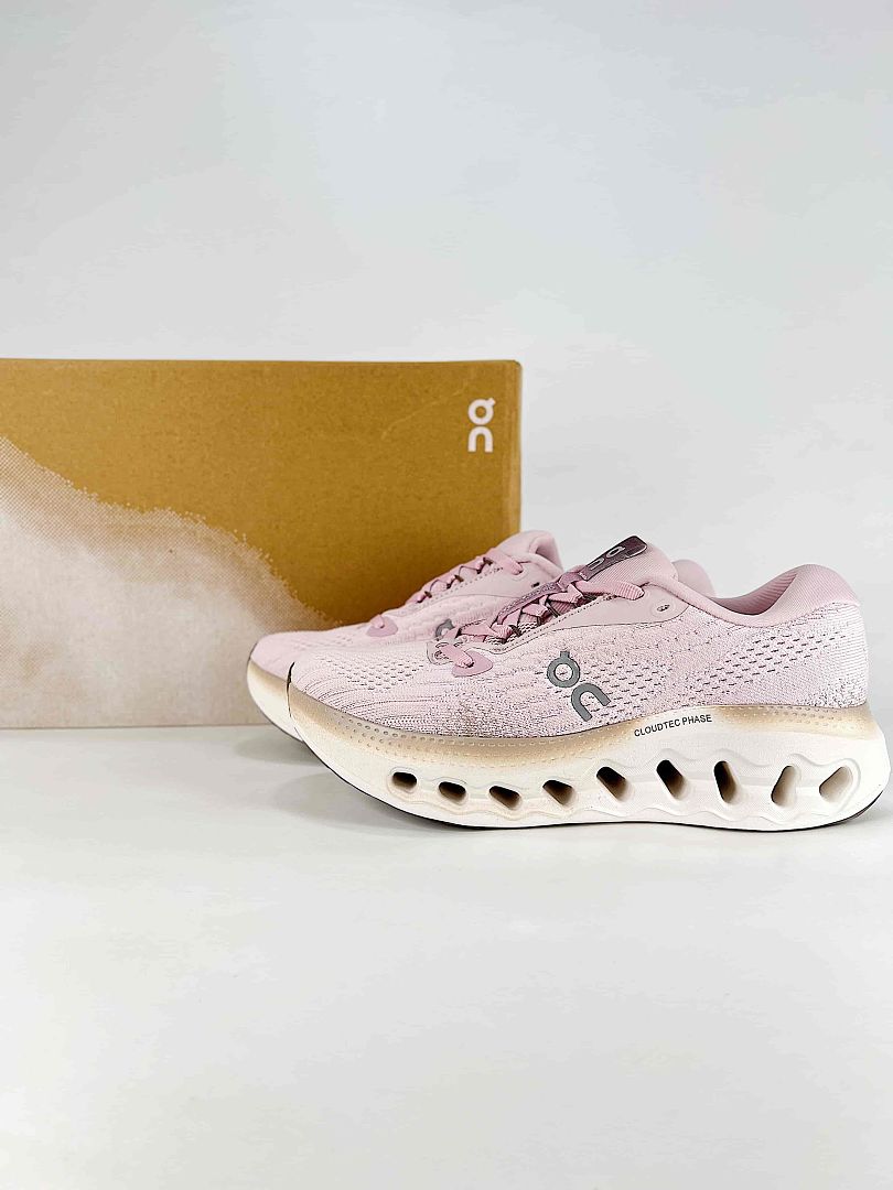 On Blush Pink Cream Low Top Lifestyle Sneakers