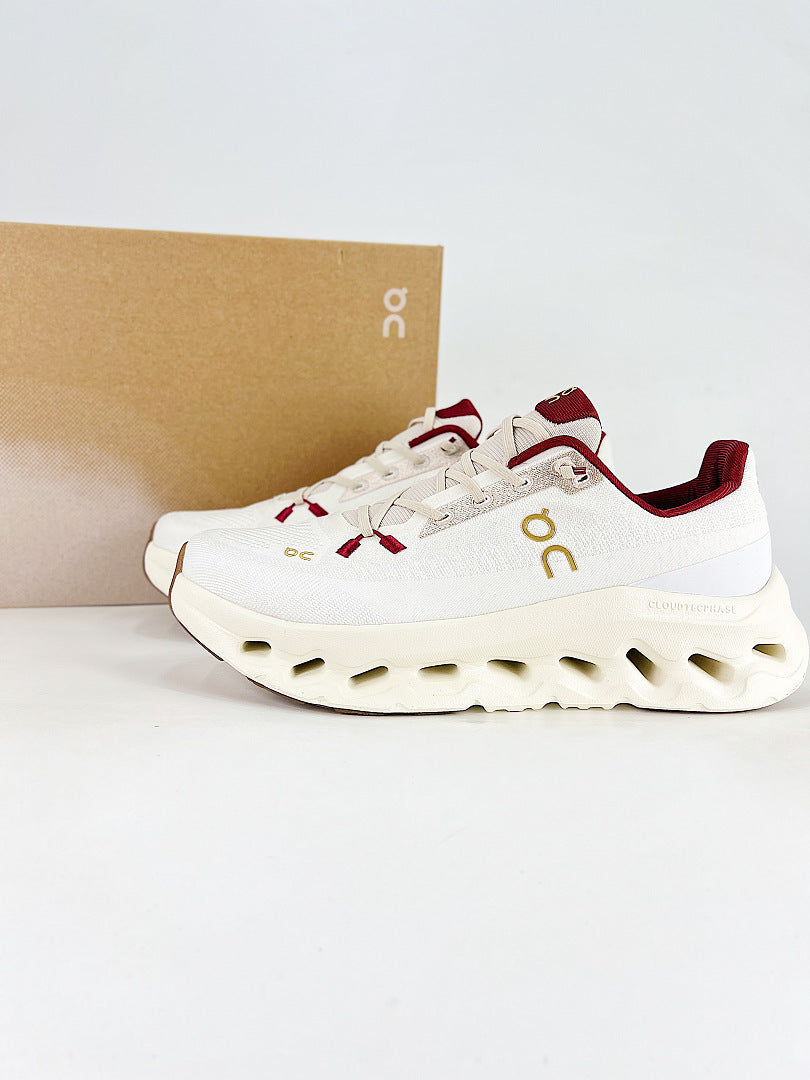 On Cloudtilt Moon White Burgundy Lifestyle Sneakers 3MF10742143