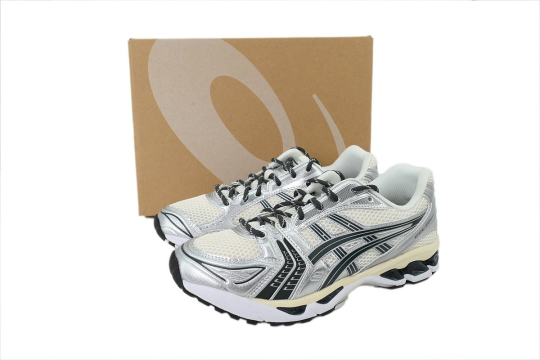 Kith x ASICS GEL-KAYANO 14 'Cream Scarab' Women's Men's Retro Sneakers 1203A566-100