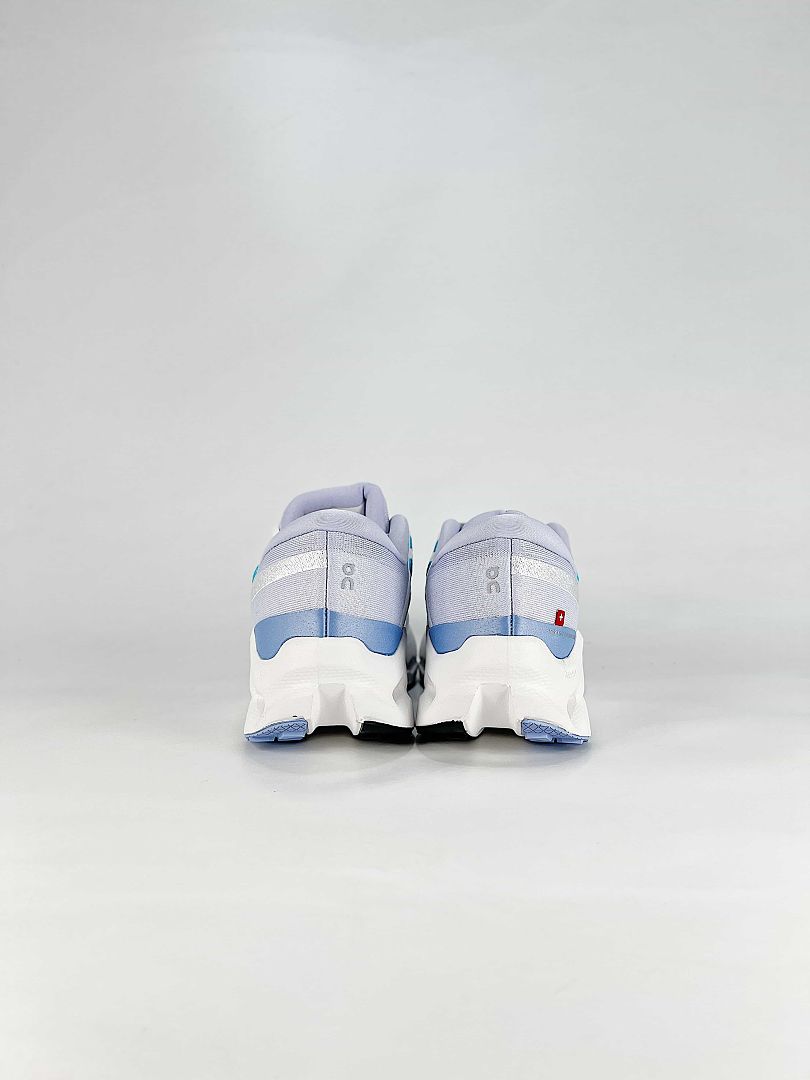 On Cloudtilt Light Grey Teal White Lifestyle Sneakers