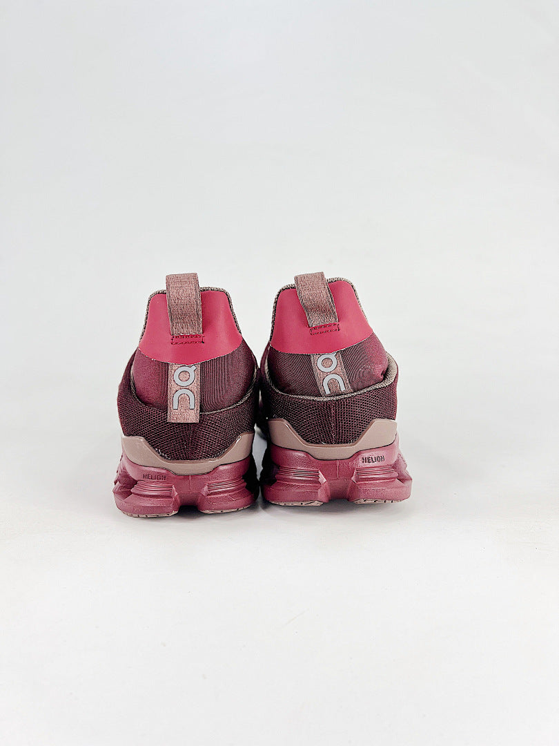 On Cloud Burgundy Slip On Sneakers Women Men Casual Shoes