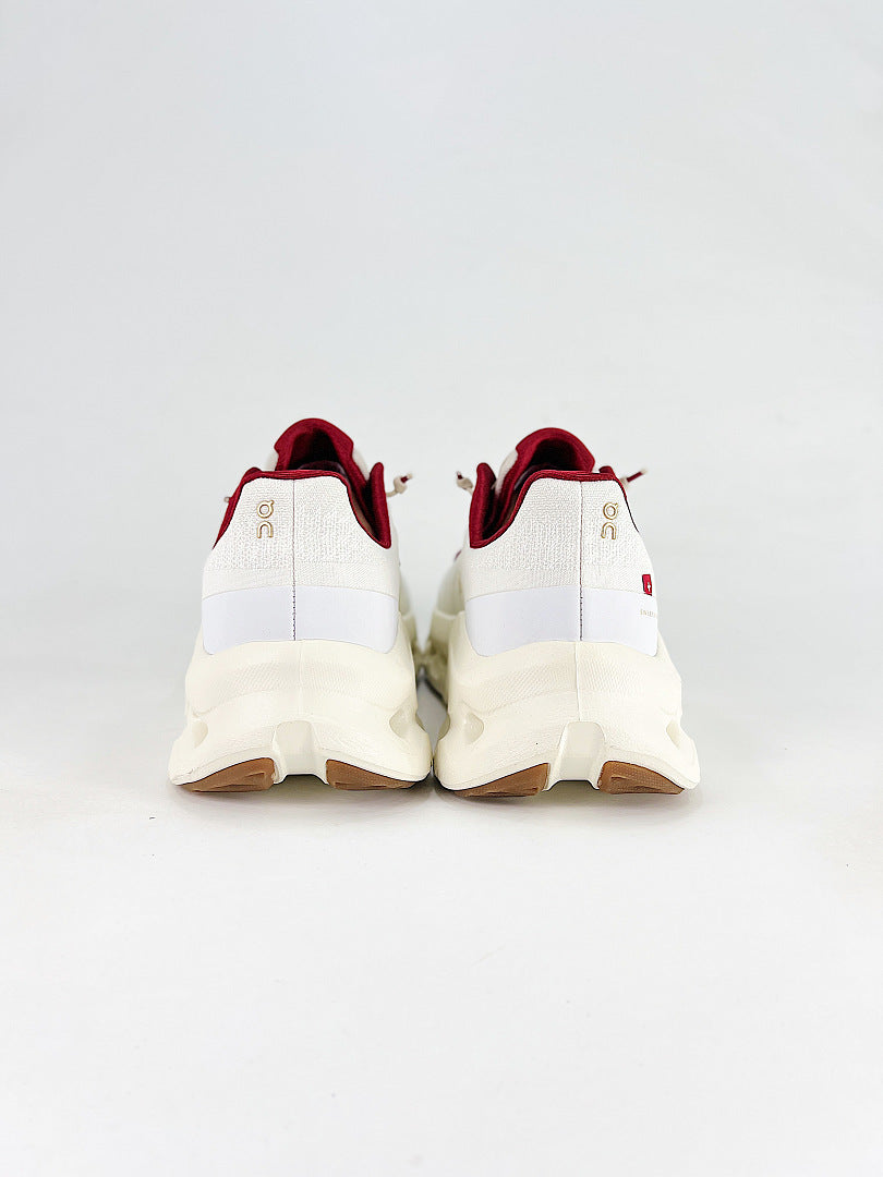 On Cloudtilt Moon White Burgundy Lifestyle Sneakers 3MF10742143