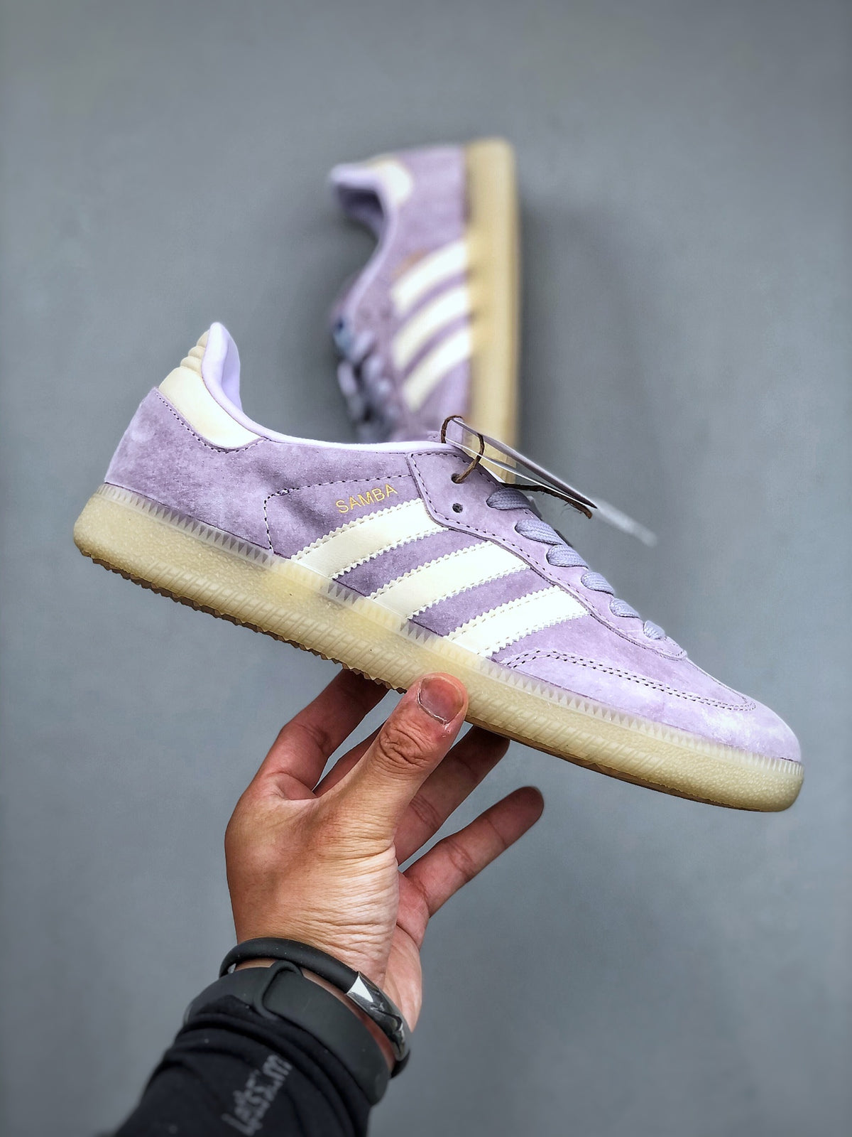 Adidas Originals Samba OG Women Purple White Retro Low Top Sneakers IG6176