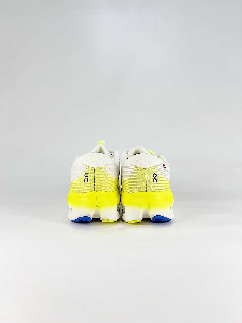 On Cloudsurfer White Neon Yellow Blue Running Style Sneakers