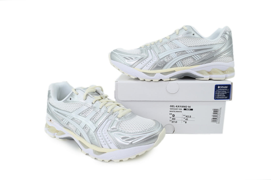 JJJJound x ASICS GEL-KAYANO 14 Silver White Women's Men's Retro Sneakers 1201A457-100