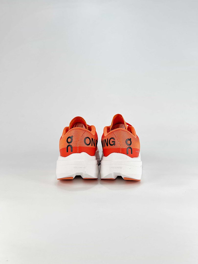 On Cloudboom Volt Orange Black Running Sneakers Women Men 3MF30984553
