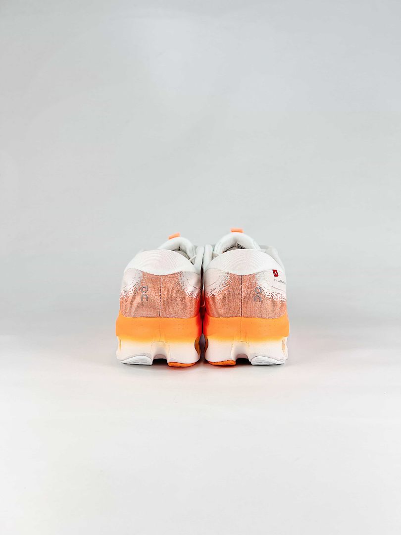 On Cloudtilt White Bright Orange Chunky Low Top Casual Sneakers