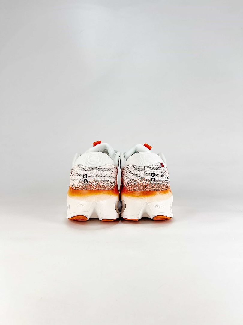 On Cloudtilt White Orange Low Top Chunky Sneakers Everyday Casual Shoes