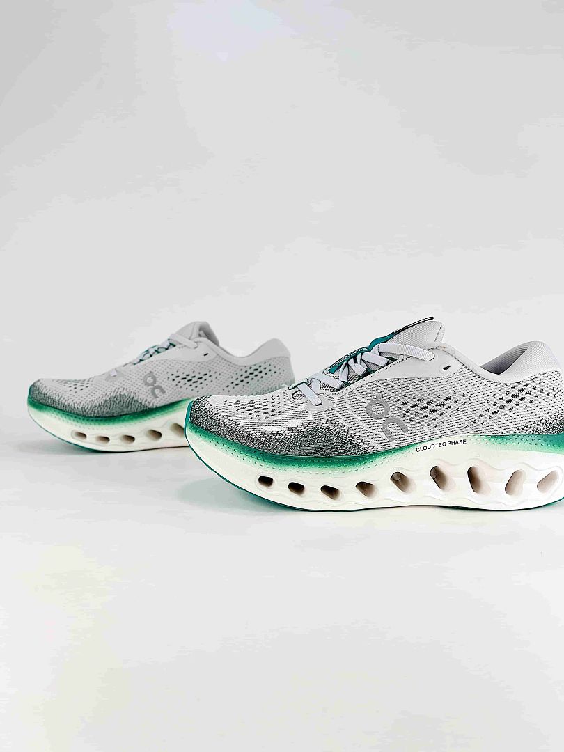 On White Black Teal Low Top Lifestyle Sneakers
