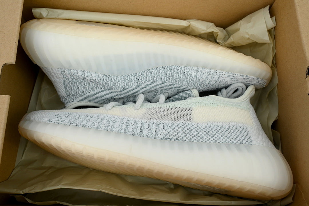 adidas Yeezy Boost 350 V2 Cloud White Reflective FW5317 | Women's Men's Low-Top Sneakers
