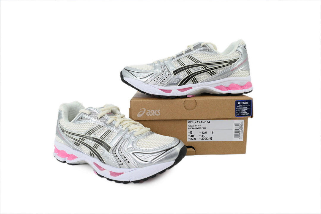 ASICS GEL-KAYANO 14 Cream Sweet Pink Women's Men's Y2K Retro Sneakers 1203A537-103