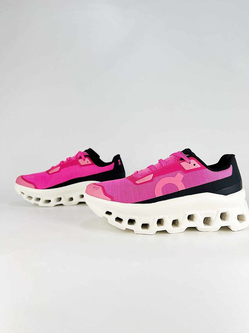 On Cloudmonster Void Hot Pink Black Lifestyle Sneakers 3WG10814561