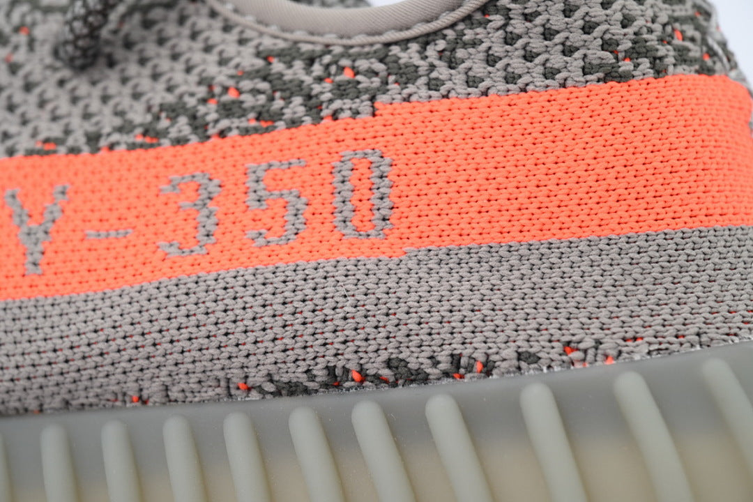 Adidas Yeezy Boost 350 V2 Beluga BB1826 Grey Orange Low Top Sneakers
