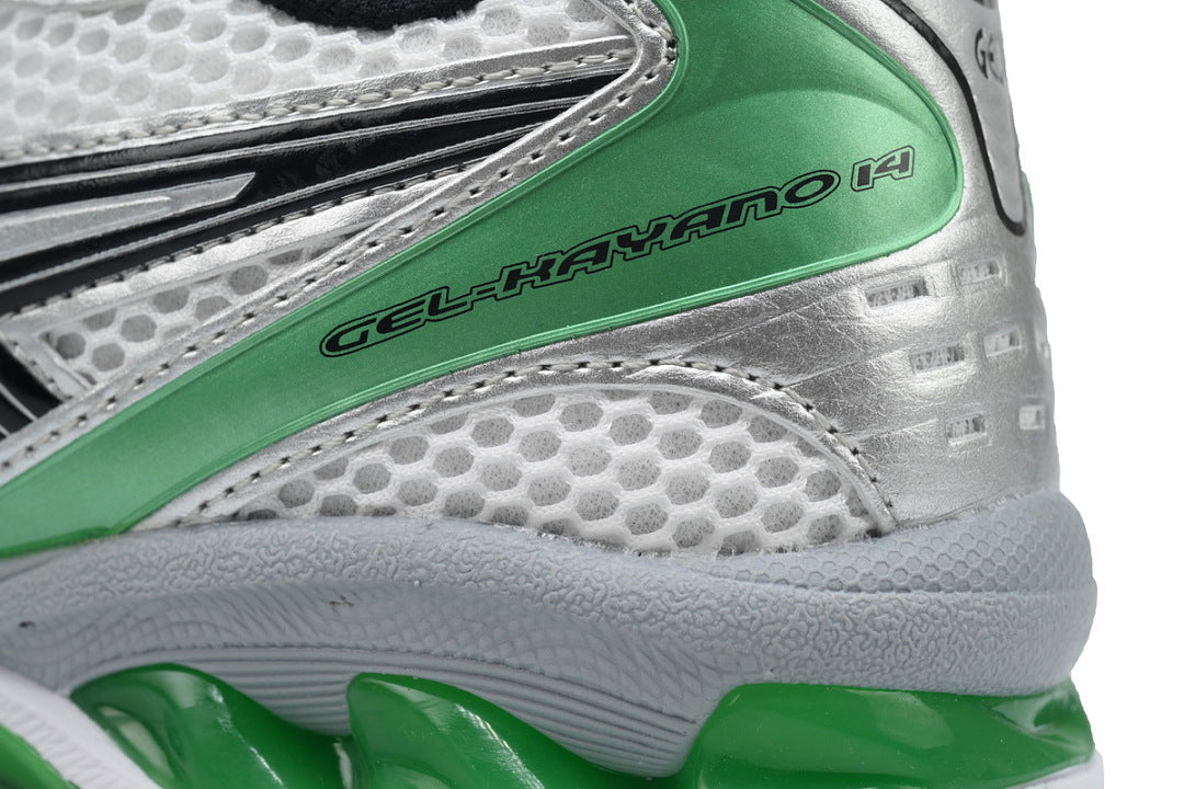 ASICS GEL-KAYANO 14 White Malachite Green 1201A019-110 | Women's Men's Y2K Retro Sneakers