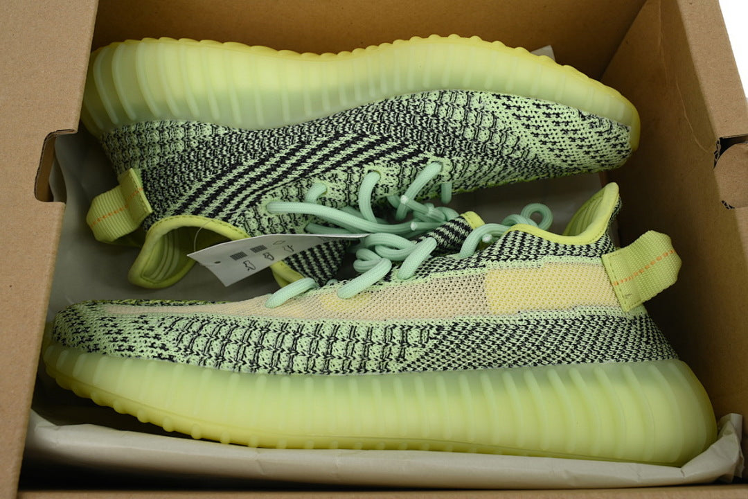 adidas Yeezy Boost 350 V2 Yeezreel Reflective FX4130 – Women's Men's Neon Green Sneakers