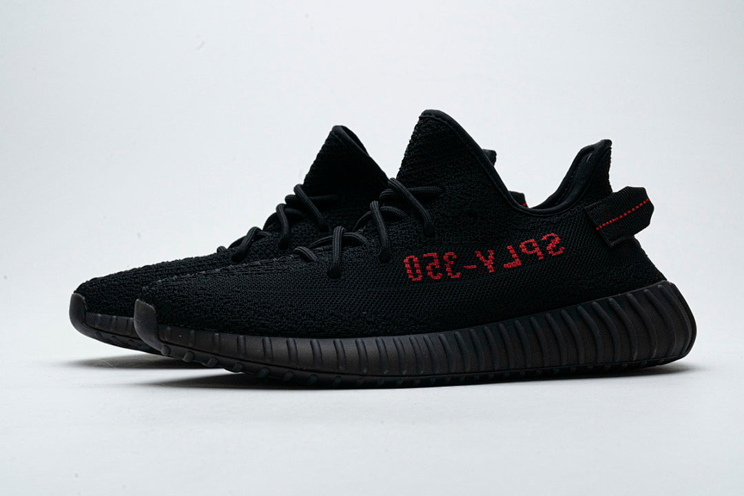 adidas Yeezy Boost 350 V2 Black Red CP9652 Women's Men's Streetwear Sneakers
