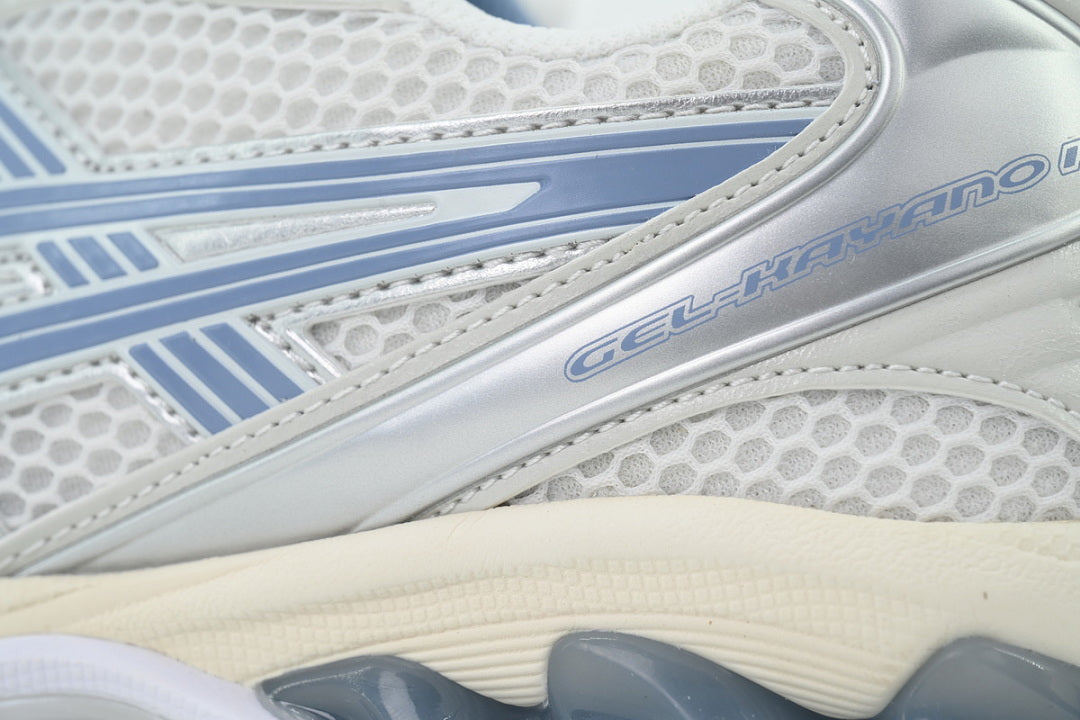ASICS GEL-KAYANO 14 White Light Navy Women's Men's Y2K Retro Sneakers | 1203A537-115