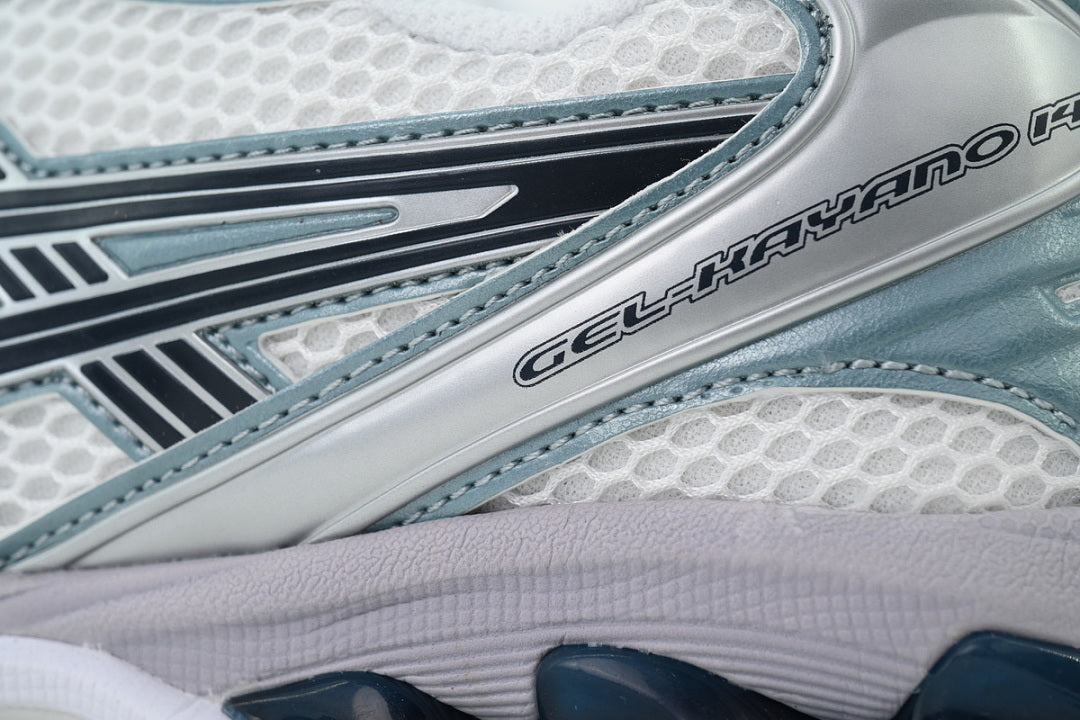 ASICS GEL-KAYANO 14 White Fjord Grey Women's Men's Y2K Retro Sneakers | 1203A537-106