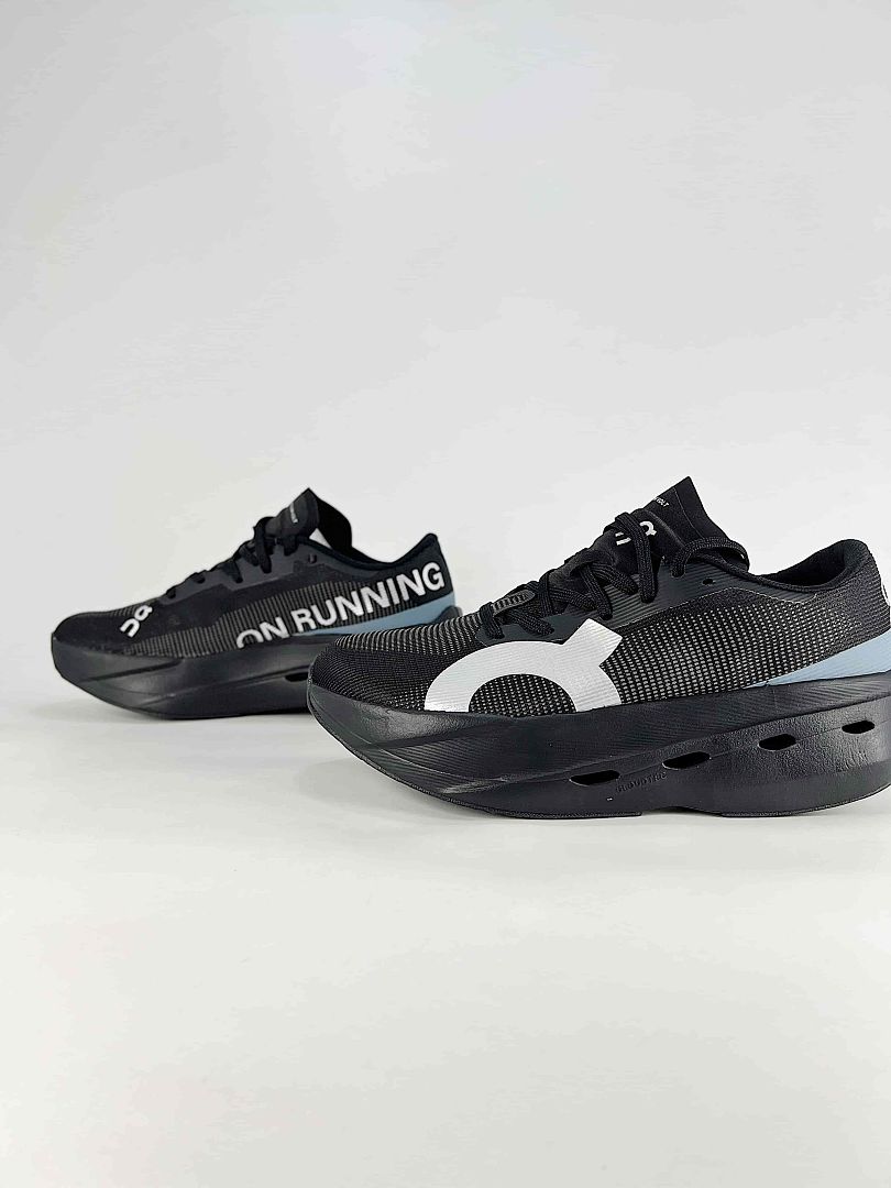 On Cloudboom Volt Black White Running Sneakers Women Men 3MF30980468