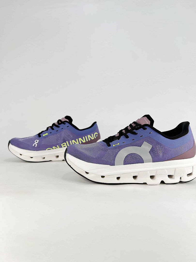 On Cloudflow 5 Purple White Running Sneakers Women Men 3WF10094851