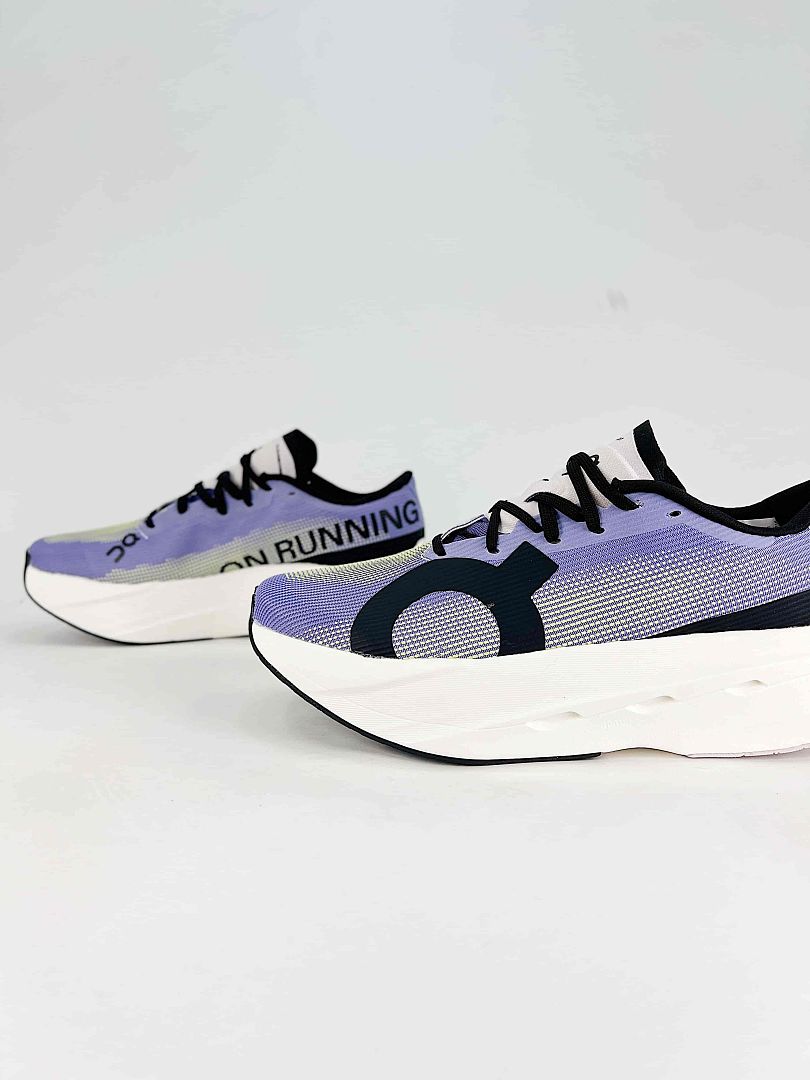 On Cloudboom Volt Lavender Black Running Sneakers Women Men 3MF30744834