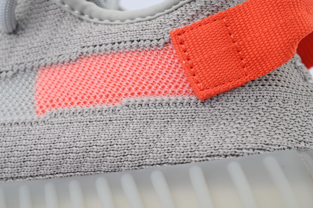 adidas Yeezy Boost 350 V2 Tail Light FX9017 Women Men Grey Orange Sneakers