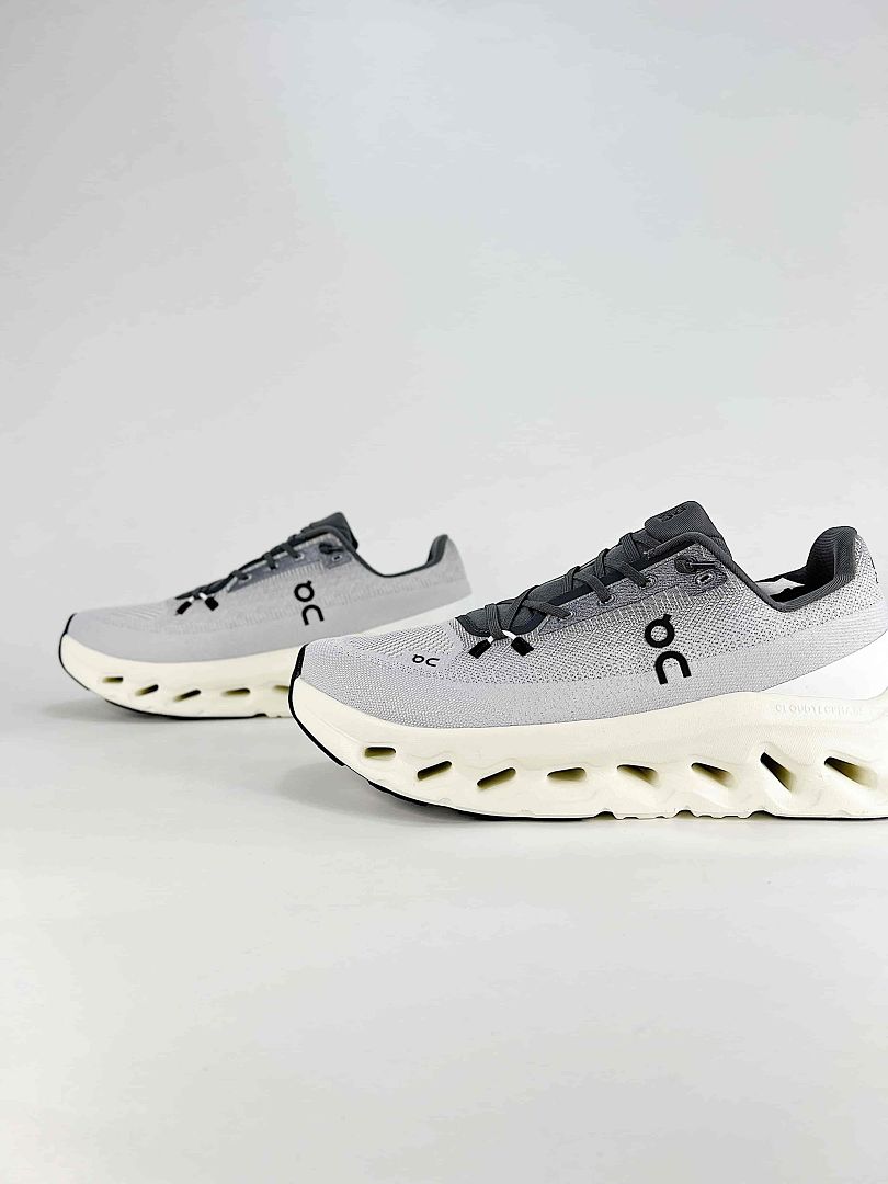 On Cloudtilt Grey Black Cream Lifestyle Sneakers