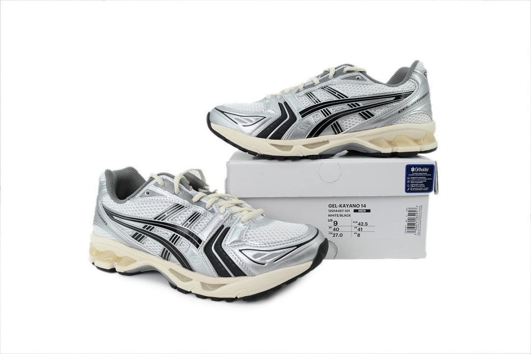 JJJJound x ASICS GEL-KAYANO 14 Silver Black Women's Men's Retro Sneakers 1201A457-101