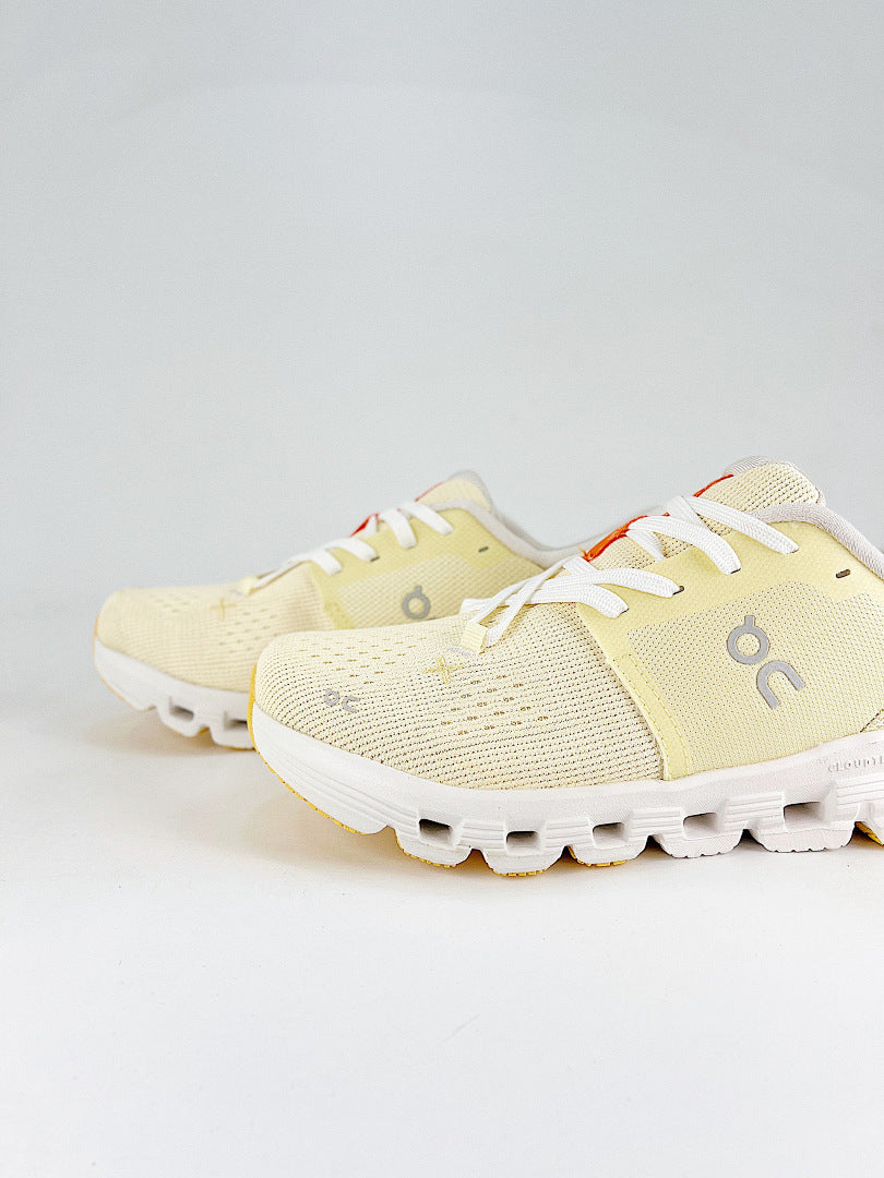 On Cloud X 4 Pale Yellow & Orange Sneakers | Women's & Men's Style | 3WE30073560
