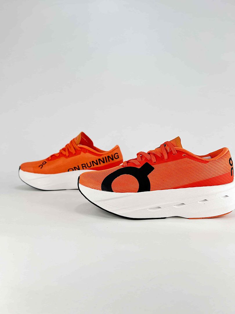 On Cloudboom Volt Orange White Running Sneakers Women Men 3WF30984553