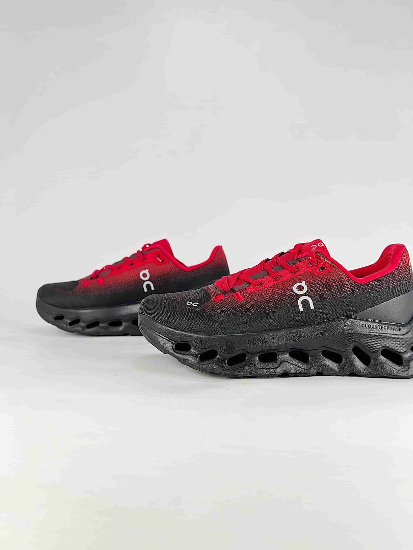 On Cloudtilt Black Red Lifestyle Sneakers