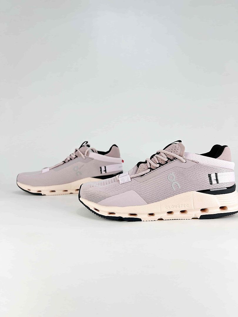 On Cloudnova 2 Blush Pink Grey Lifestyle Sneakers 3WE30221238