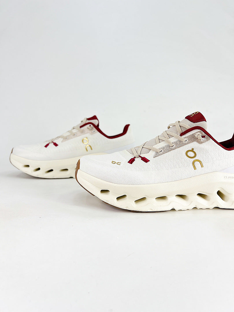 On Cloudtilt Moon White Burgundy Lifestyle Sneakers 3MF10742143