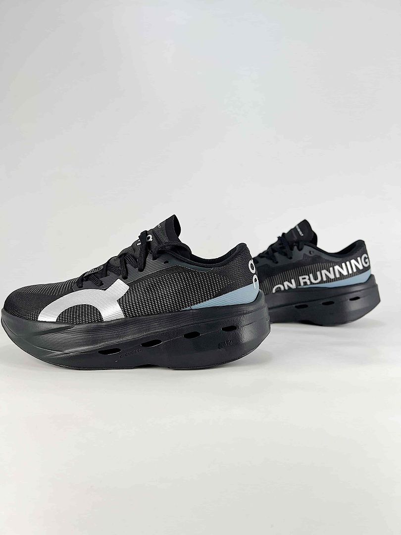 On Cloudboom Volt Black White Running Sneakers Women Men 3MF30980468