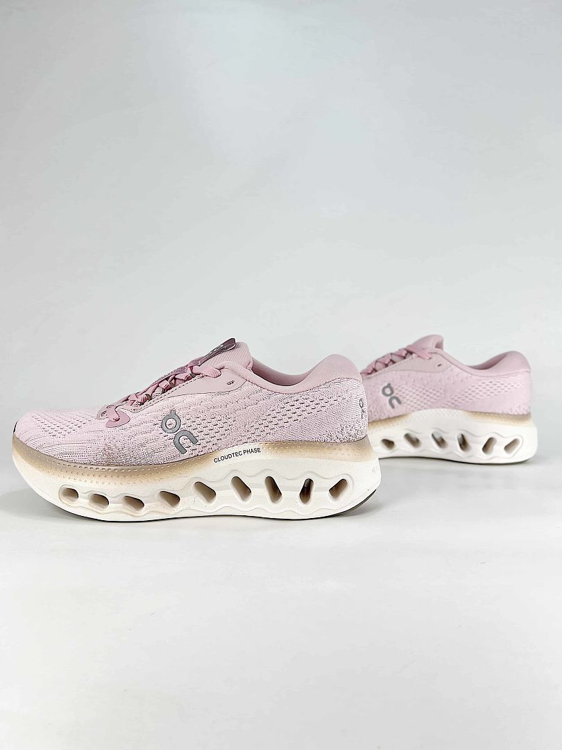 On Blush Pink Cream Low Top Lifestyle Sneakers