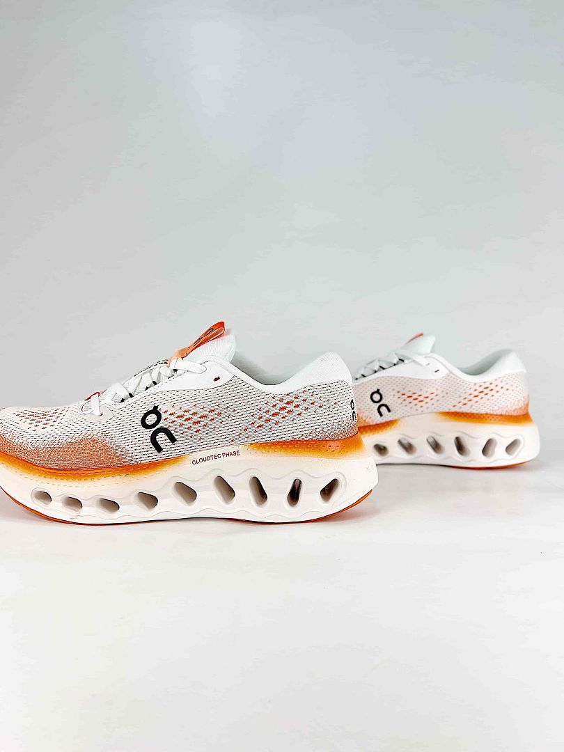 On Cloudtilt White Orange Low Top Chunky Sneakers Everyday Casual Shoes