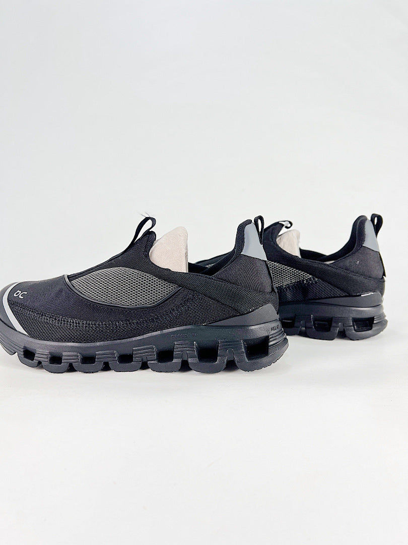 On Cloud Black Grey Slip On Sneakers Women Men Casual Shoes