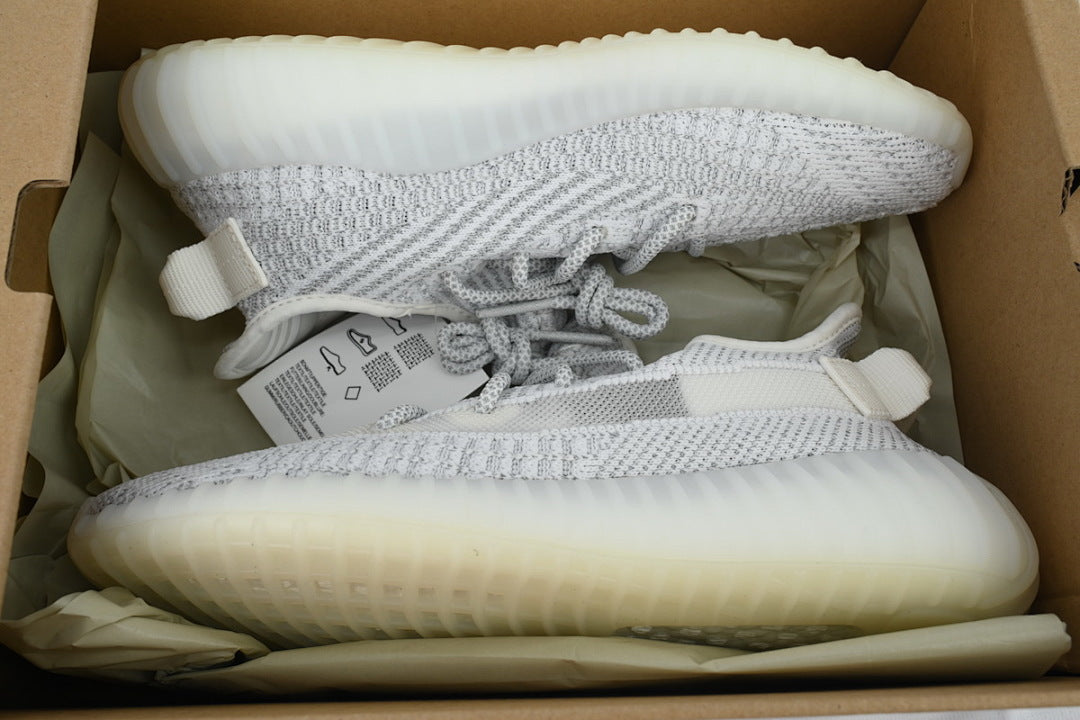 adidas Yeezy Boost 350 V2 Static Reflective EF2367 | Women's Men's White Grey Sneakers