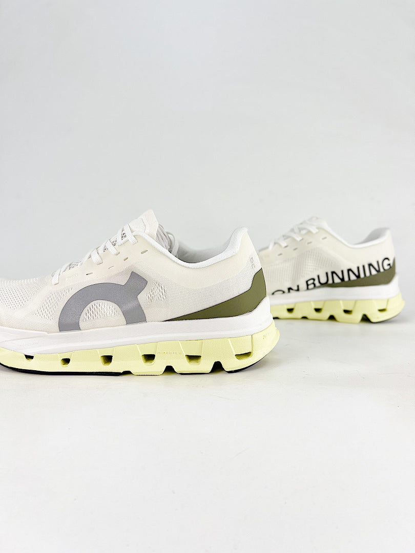 On Cloudflow 5 Ivory Yellow Running Sneakers Women Men 3MF10114852