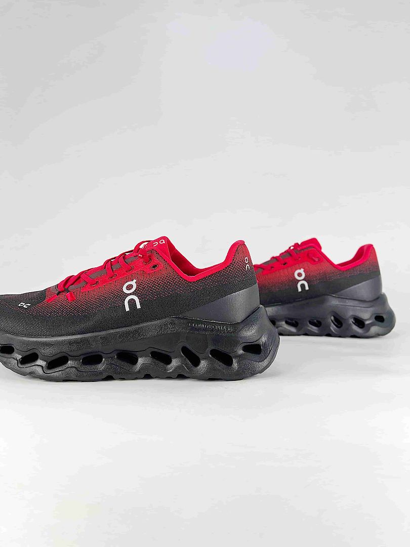On Cloudtilt Black Red Lifestyle Sneakers