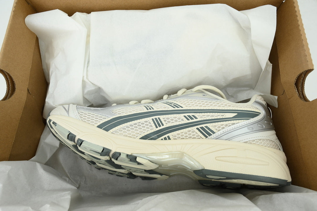 ASICS GEL-KAYANO 14 Birch Dark Pewter Women's Men's Y2K Retro Sneakers | 1201A019-200