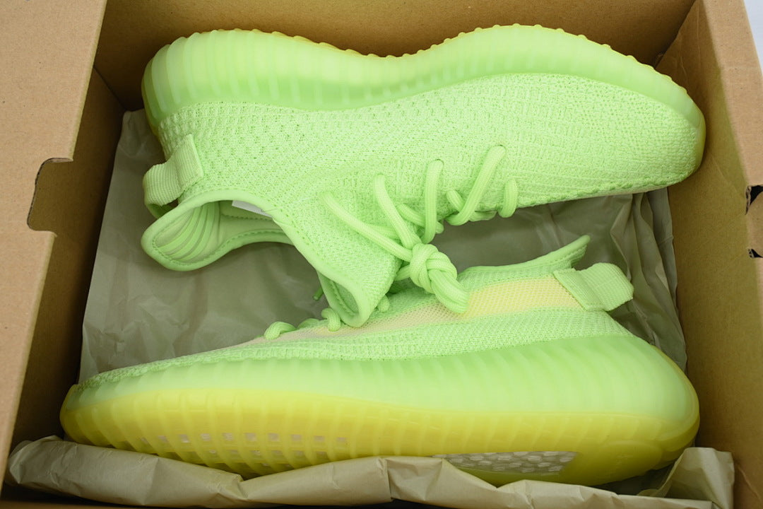 adidas Yeezy Boost 350 V2 Glow In The Dark EG5293 | Women's Men's Neon Green Sneakers