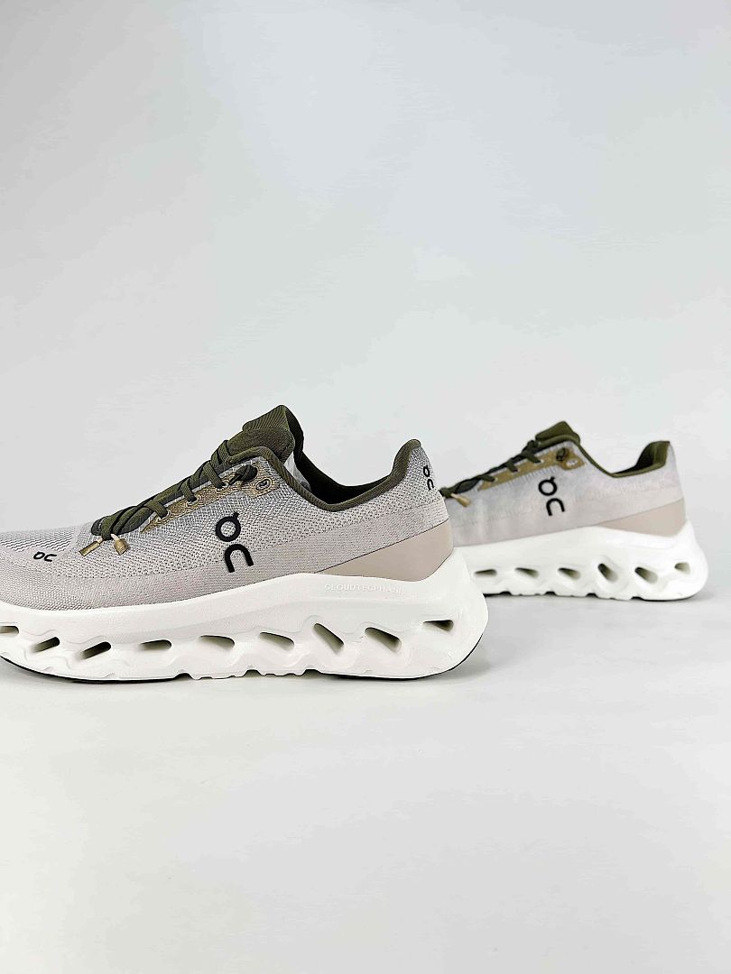 On Cloudtilt Beige Olive Lifestyle Sneakers